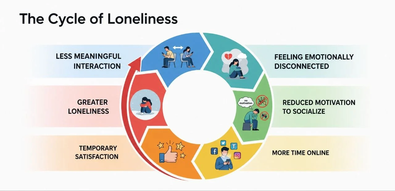 How Loneliness Is Affecting Mental Health in the Digital World The Cycle of Loneliness